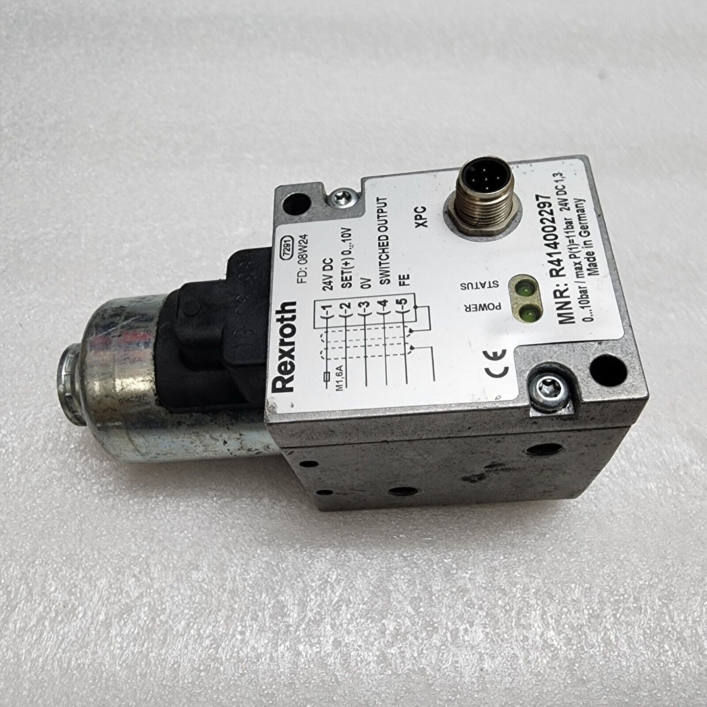 REXROTH 7291 R414002297 PRESSURE REGULATOR 24VDC MORE THAN 50 PC AVAILABLE