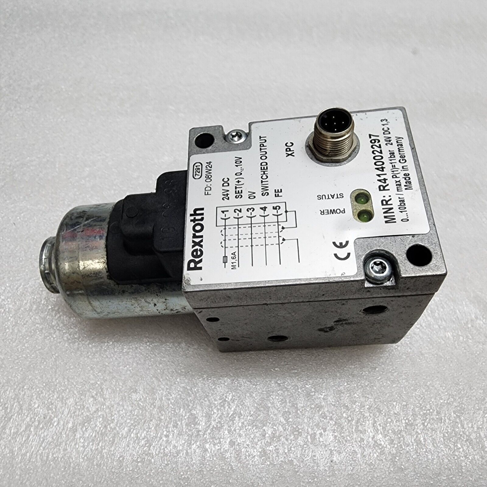 REXROTH 7291 R414002297 PRESSURE REGULATOR 24VDC MORE THAN 50 PC AVAILABLE