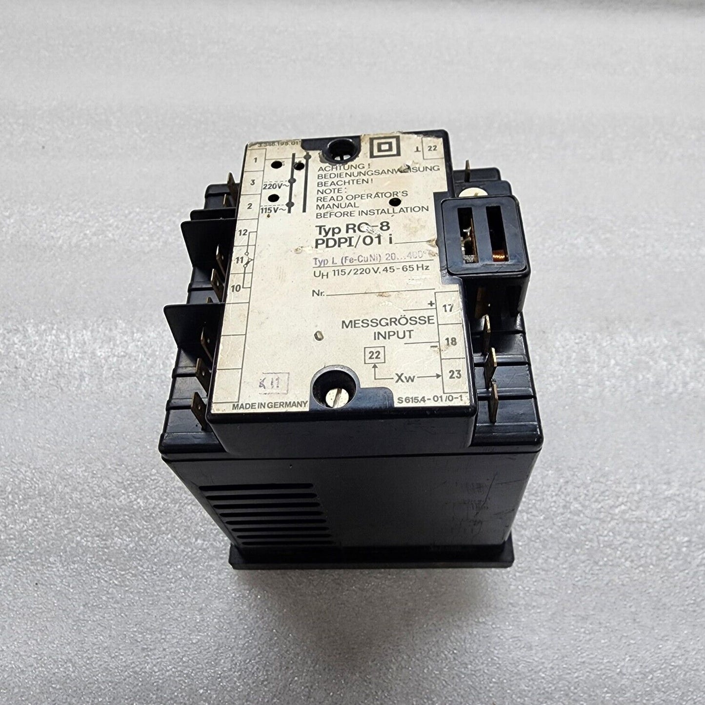 METRAWATT RO-8 TEMPERATURE CONTROLLER PDPI/01 3.346.195.01 115-220V