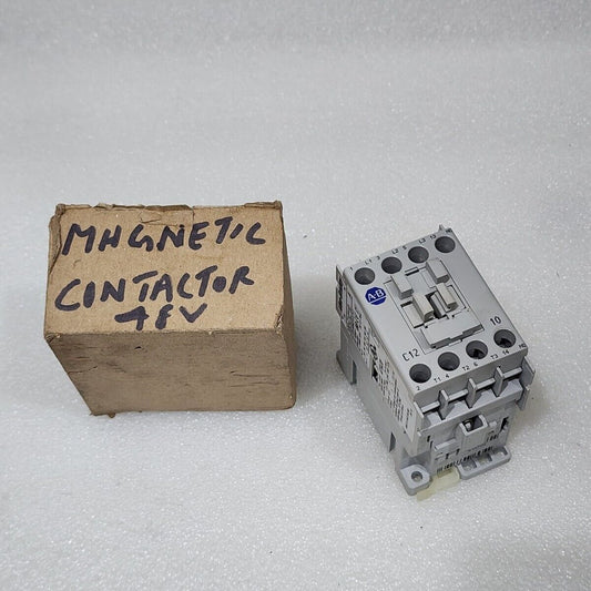 ALLEN BRADLEY CAT 100-C12-10 SER A MAGNETIC CONTACTOR COIL VOLTAGE 48V