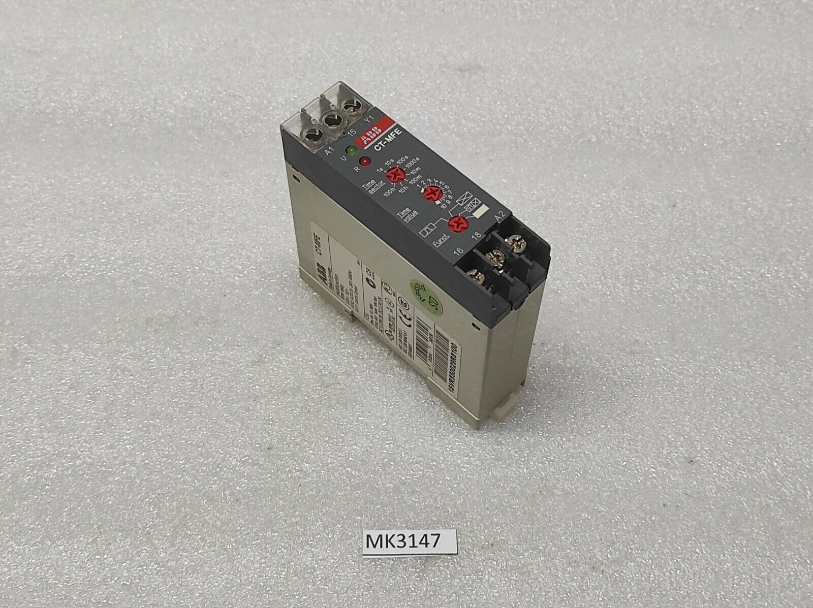 ABB CT-MFE MULTI FUNCTION TIME RELAY 1SVR550029R8100 0.05S-100H 24-240VAC/DC