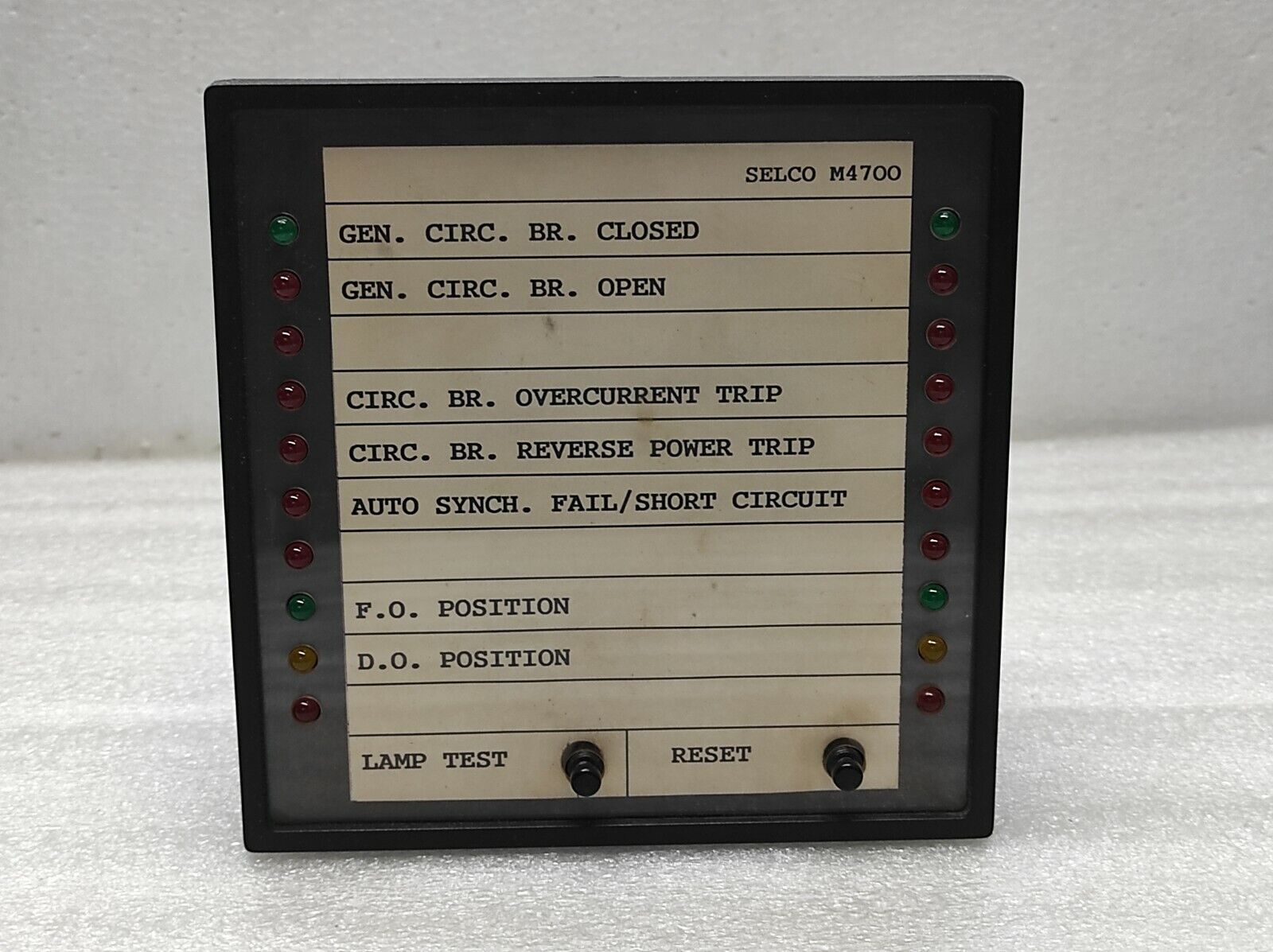 Selco M4700 24VDC Engine Alarm Indicator Panel M4700-00