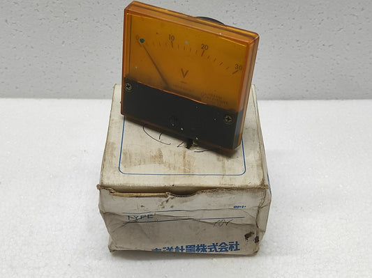 TOYO KEIKI DCF-8 VOLTMETER 0-30V
