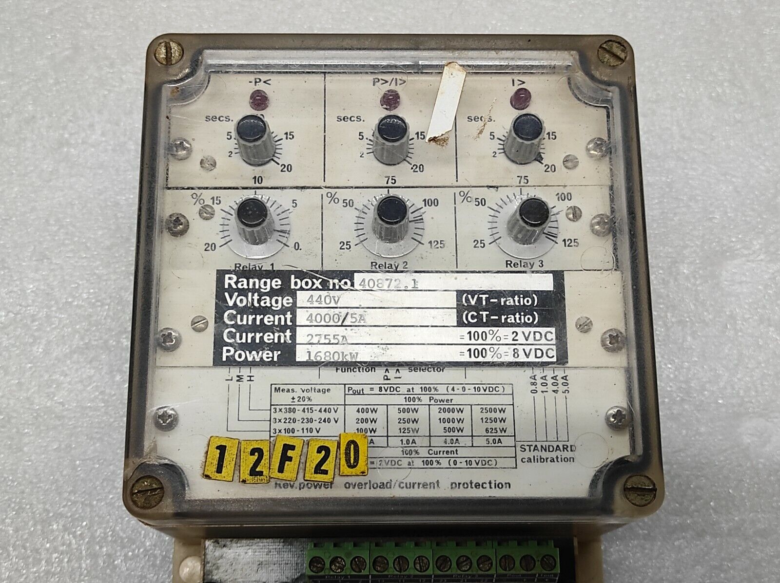 DEIF GEPIMAX-3N PROTECTION RELAY 40872.1