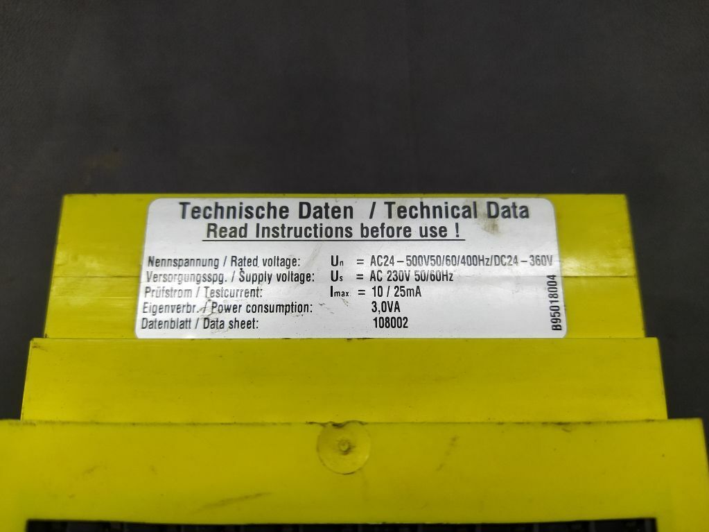 Bender PGH 471 Insulation Fault Test Device B95018004 PGH471