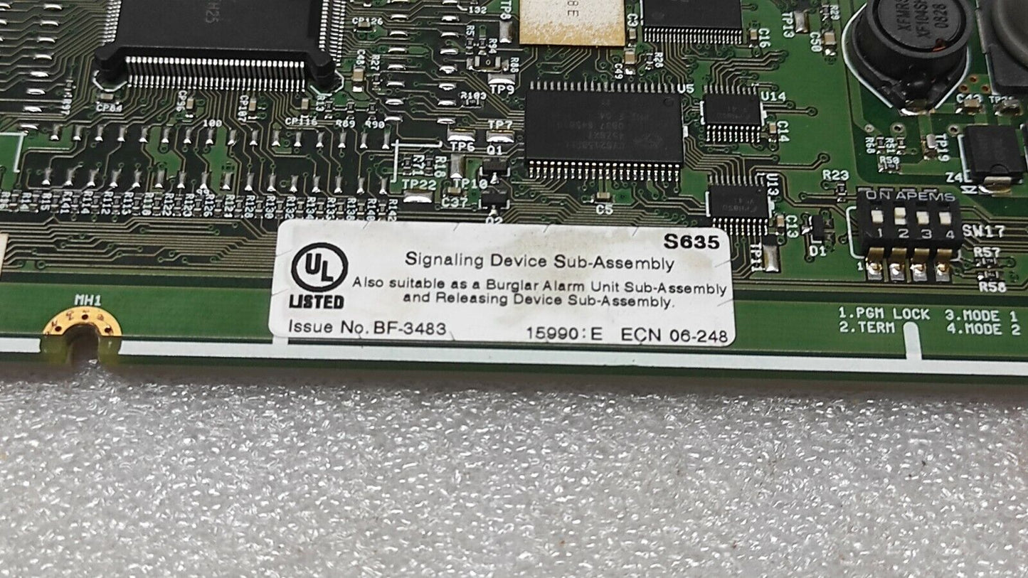 NOTIFIER LCD-160 PCA S635 FIRE ALARM LCD ANNUNCIATOR DISPLAY