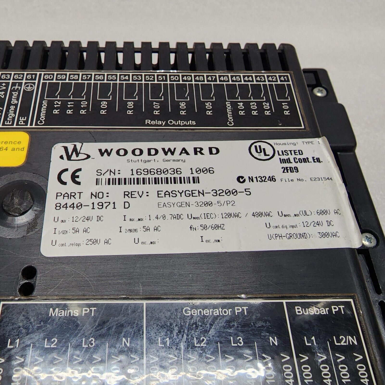 WOODWARD EASYGEN-3200-5 8440-1971 REV D 12-24VDC