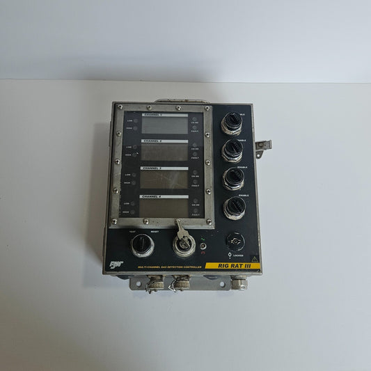 BW TECHNOLOGIES RR-3C04 RIG RAT III GAS DETECTOR 115/230V-AC CONTROLLER