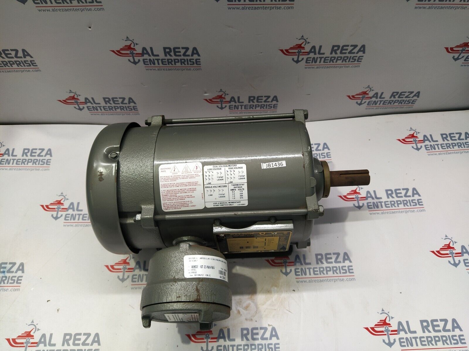 BALDOR 35X081Y474C2 ELECTRIC MOTOR 1-HP 3450-RPM 230/460V
