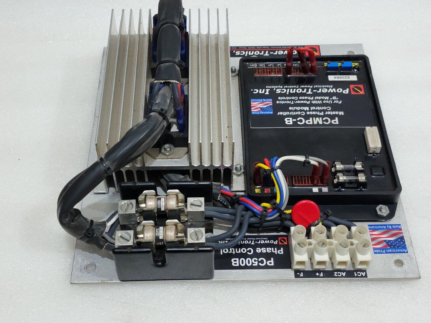POWER TRONICS PCMPC-B MASTER OHASE CONTROLLER CONTROL MODULE PC500B 120-2240VAC