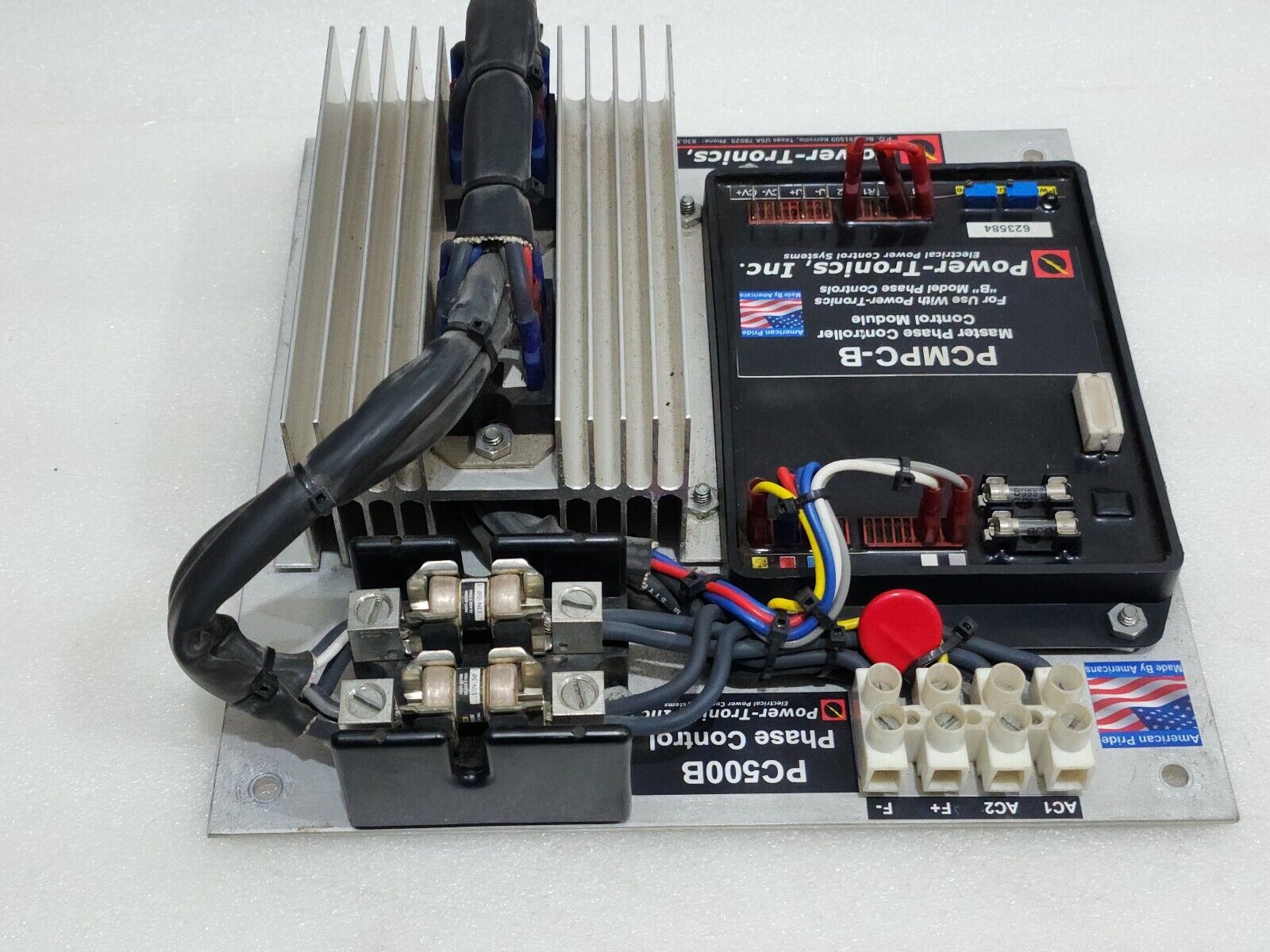 POWER TRONICS PCMPC-B MASTER OHASE CONTROLLER CONTROL MODULE PC500B 120-2240VAC