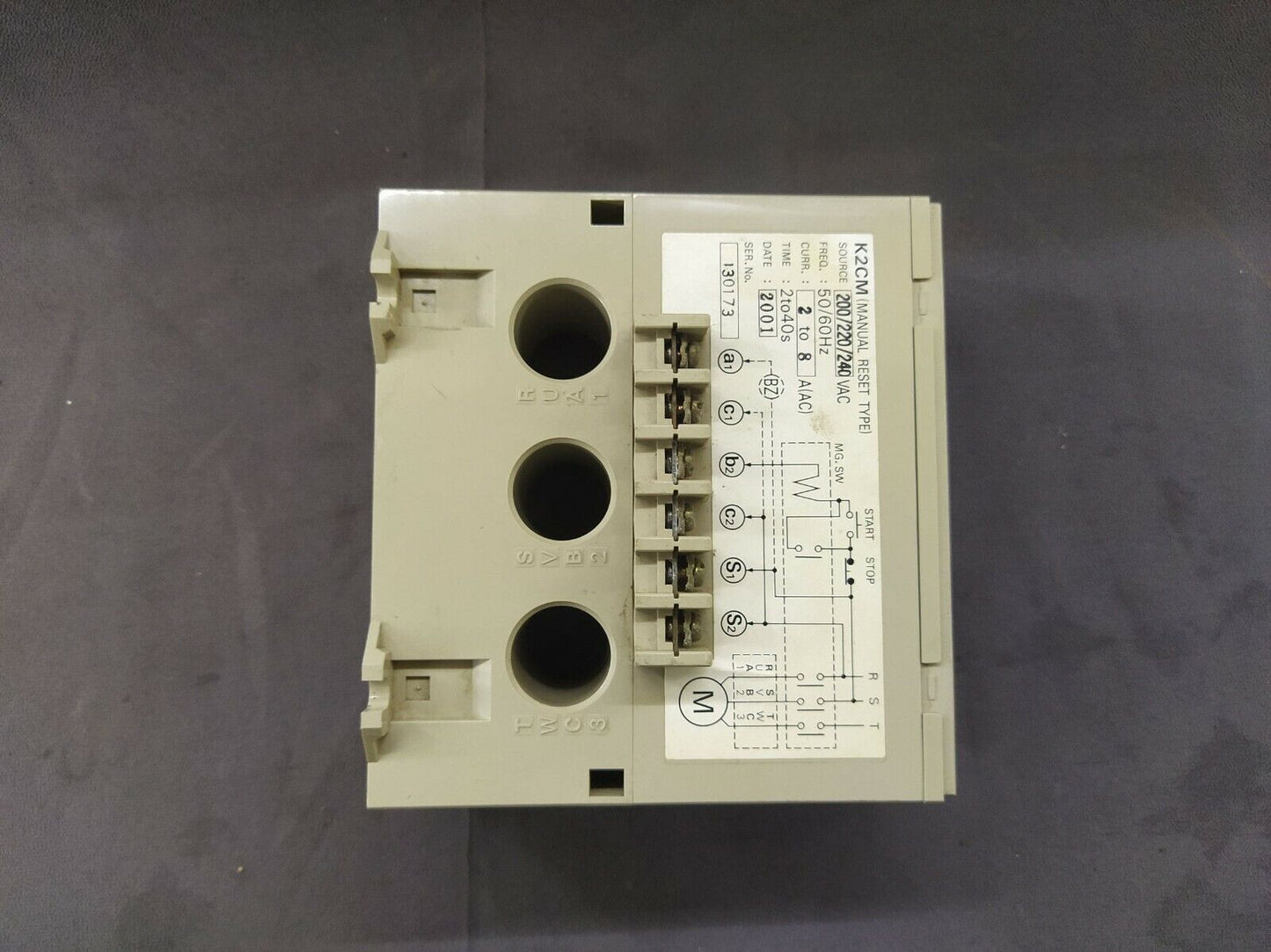 Omron K2CM 2LS Motor Relay 200-240 VAC K2CM2LS