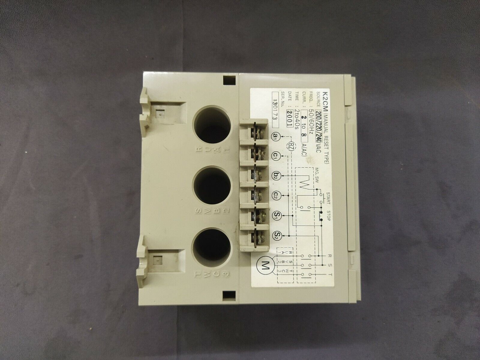 Omron K2CM 2LS Motor Relay 200-240 VAC K2CM2LS