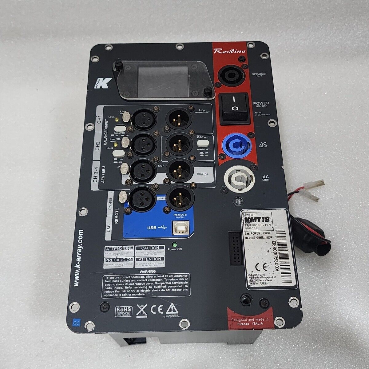 K-ARRAY KMT18 SUBWOOFER CONTROLLER