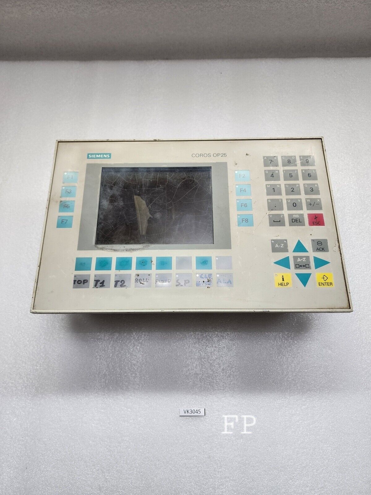 SIEMENS 6AV3525-1EA01-0AX0 SIMATIC HMI OPERATOR PANEL  OP 25/A DISPLAY BROKEN