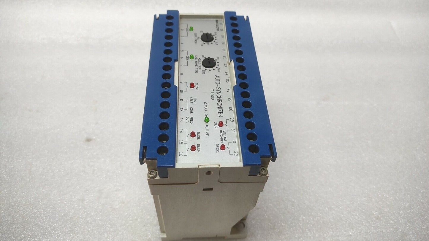 SELCO T4500-01 AUTO SYNCHRONIZER 450V