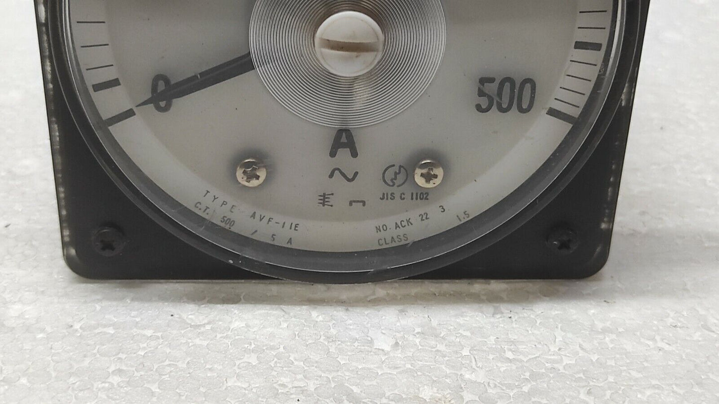 TOYO KEIKI AVF-11E AMMETER CT 500/5A