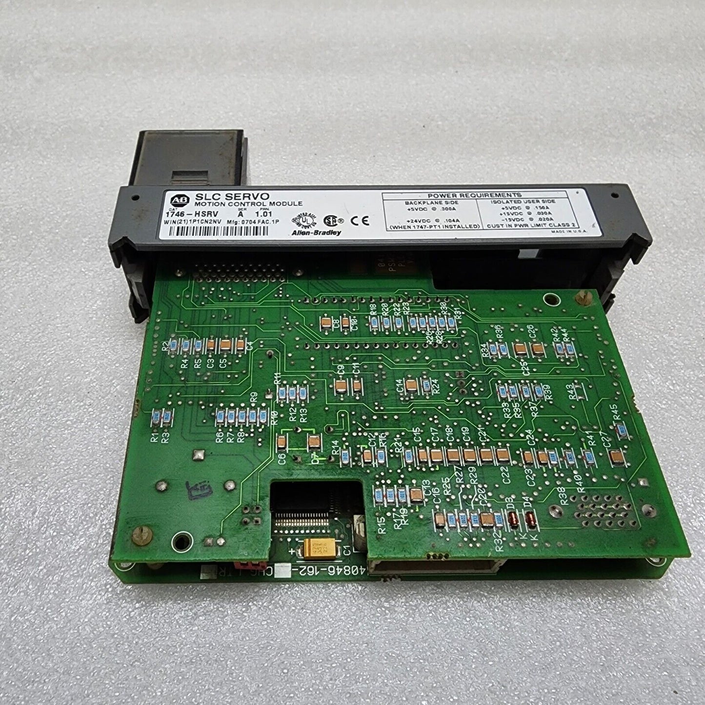 ALLEN BRADLEY CAT 1746-HSRV SER A SLC SERVO MOTION CONTROL MODULE