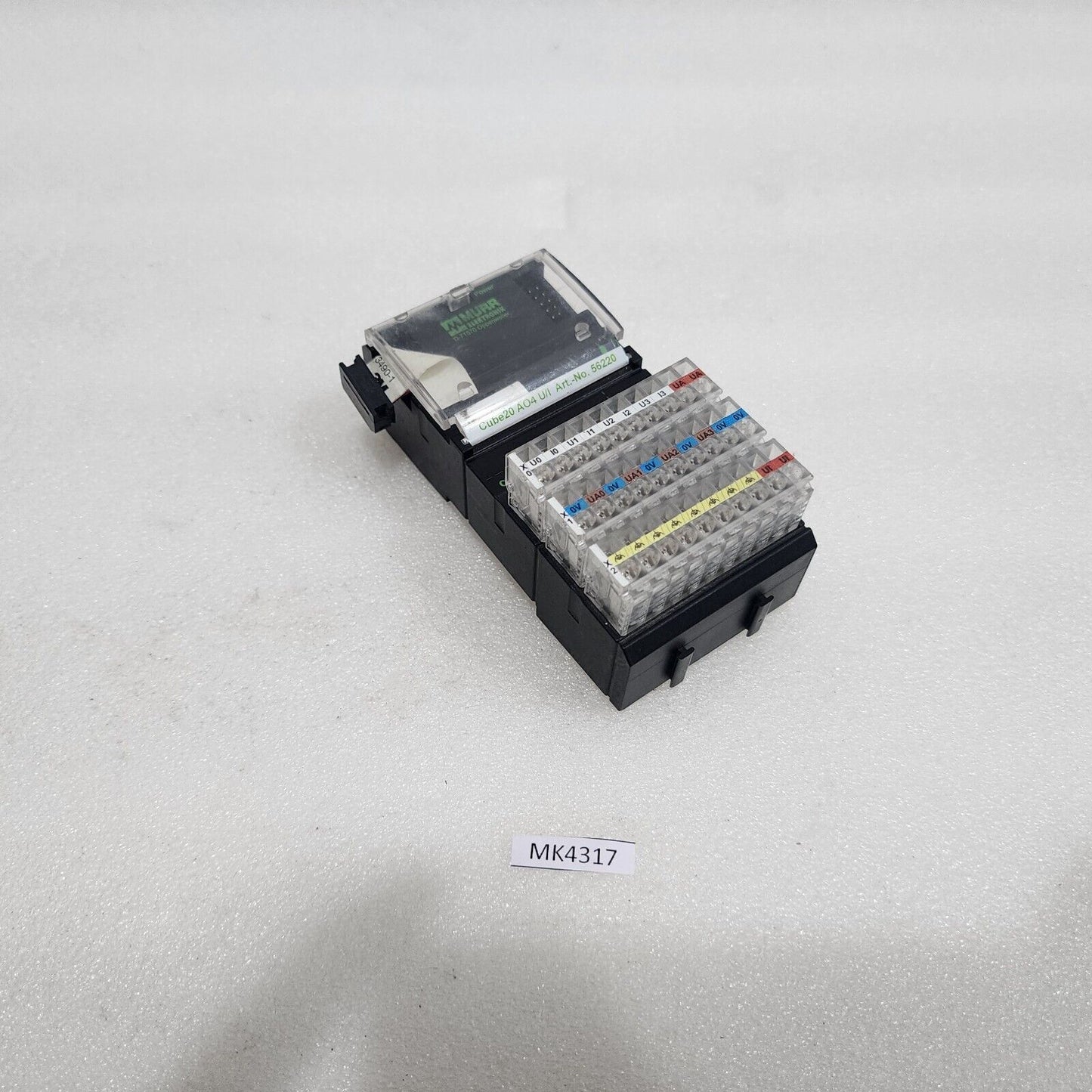 MURR ELEKTRONIK CUBE20 AO4 U/I ANALOG OUTPU EXPANSION MODULE 56220