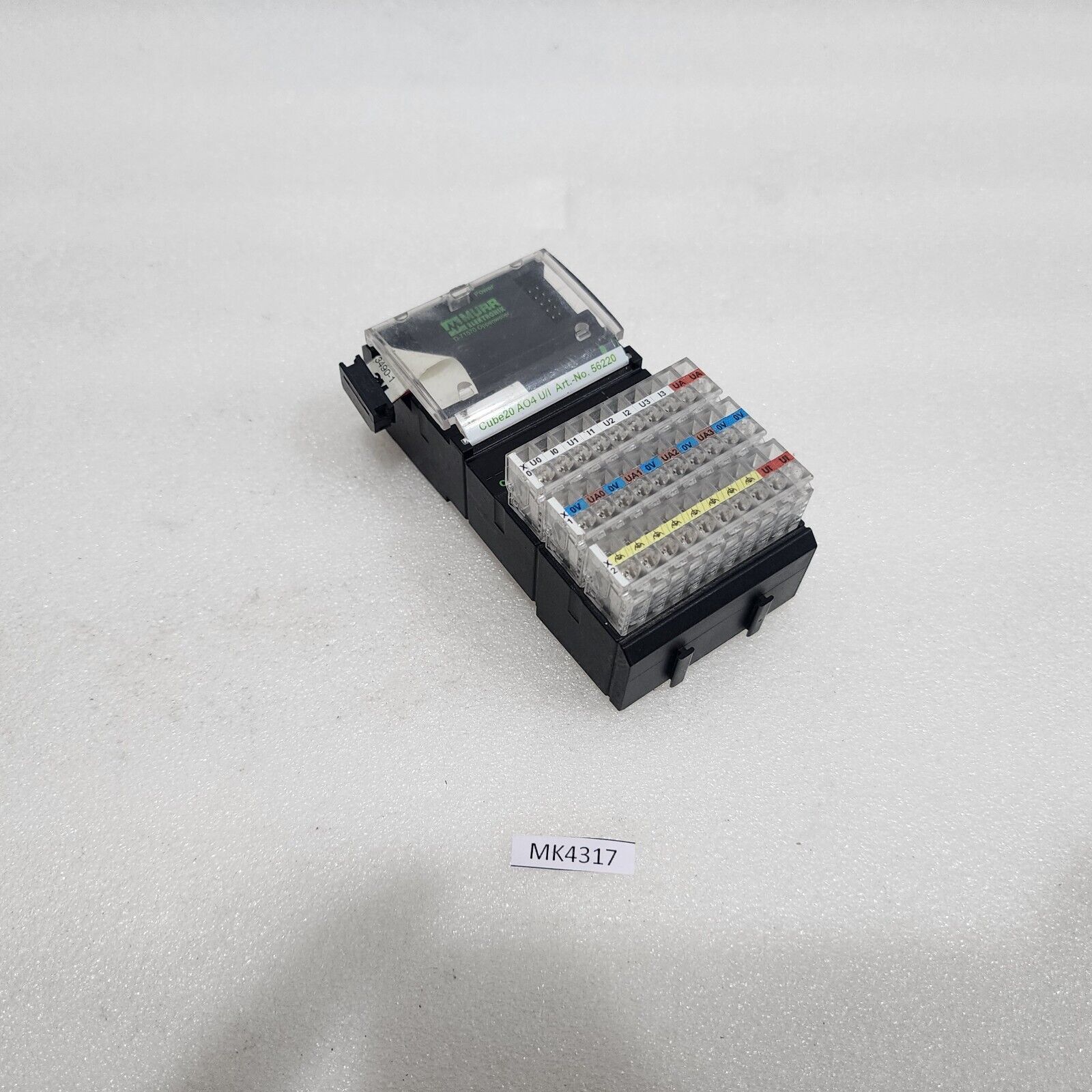 MURR ELEKTRONIK CUBE20 AO4 U/I ANALOG OUTPU EXPANSION MODULE 56220