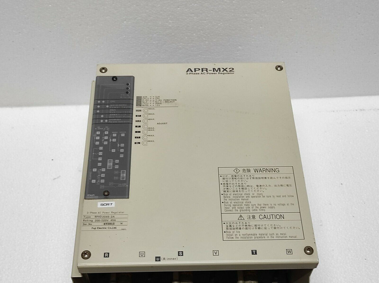 Fuji Electric RPXD 2045-2A 3-Phase AC Power Regulator 200-220V 45A RPXD2045-2A