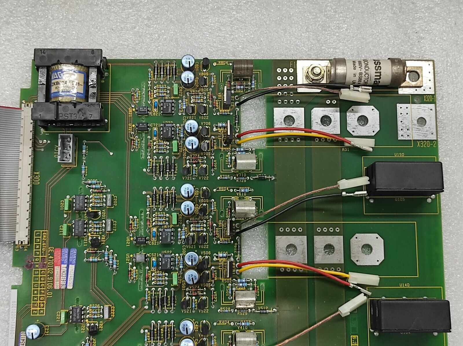 SIEMENS 6SE1200-1AA60-1 DRIVE TSTR FIRING BOARD GS-470102-9106-01