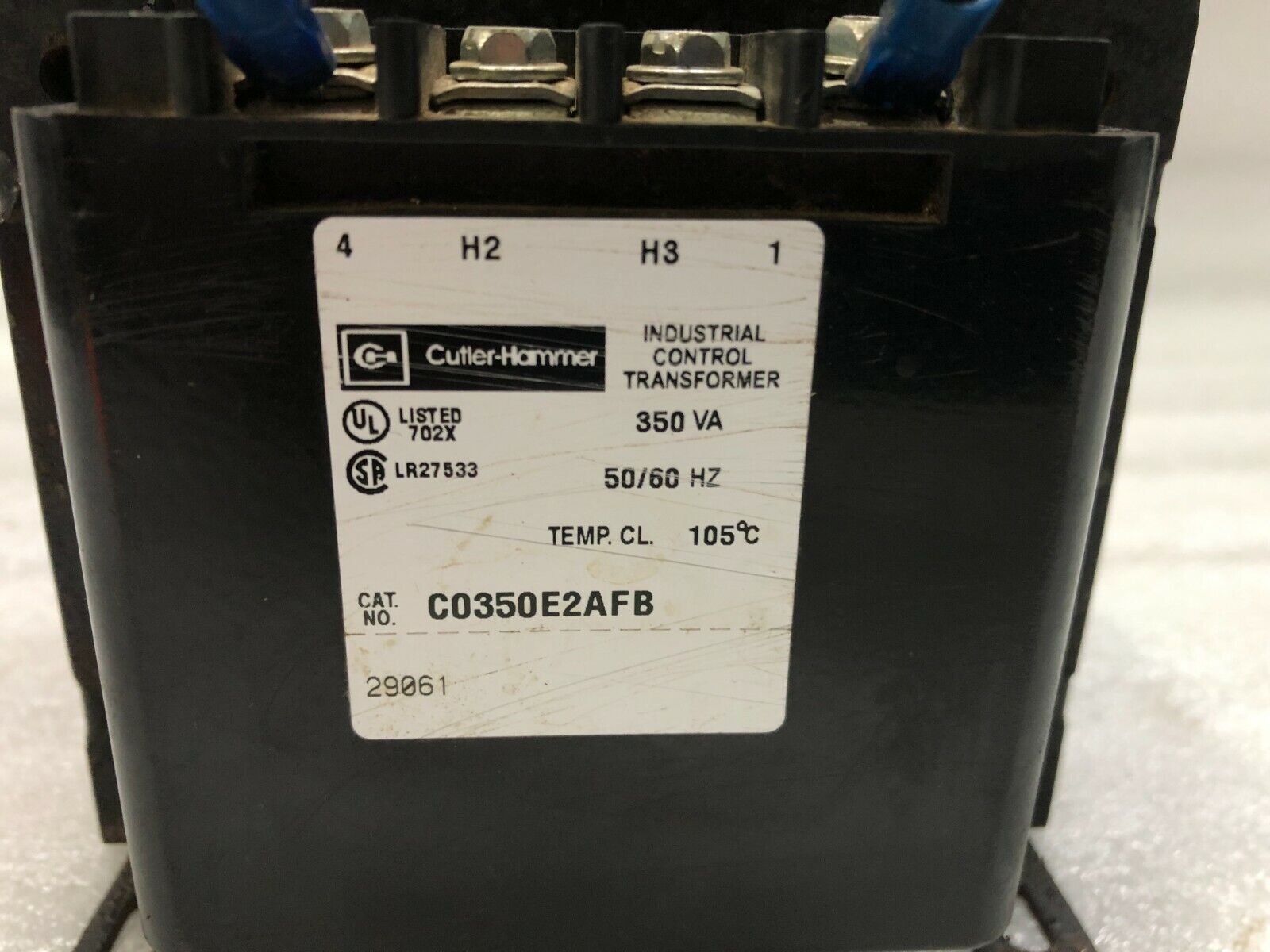 CUTLER HAMMER C0350E2AFB 350VA INDUSTRIAL CONTROL TRANSFORMER 110-120V 
