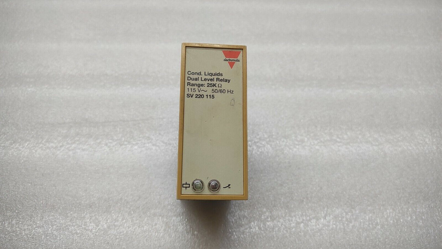 ELECTROMATIC SV 220 115 COND LIQUID DUAL LEVEL RELAY 115VAC SV220115 