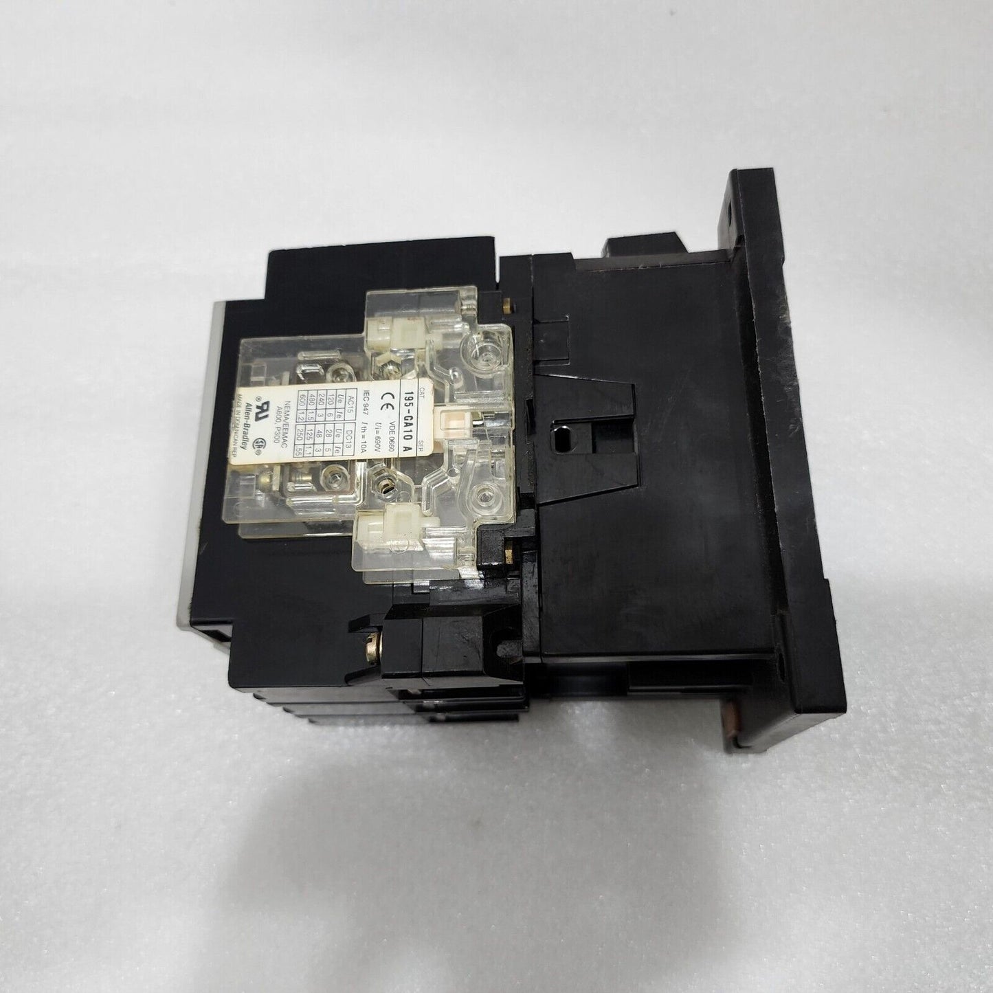 ALLEN BRADLEY 100-A75N-3 MAGNETIC CONTACTOR RELAY SERIES C 75A COIL VOLTAGE