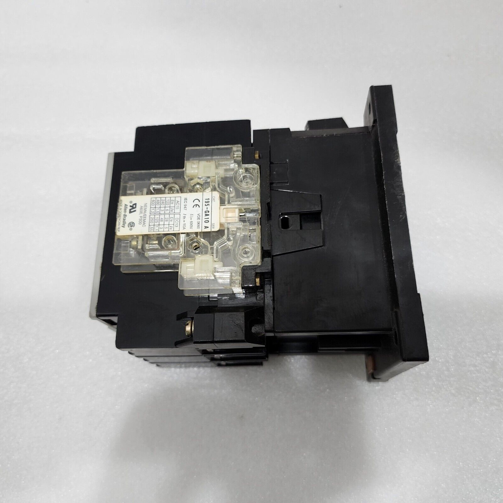 ALLEN BRADLEY 100-A75N-3 MAGNETIC CONTACTOR RELAY SERIES C 75A COIL VOLTAGE