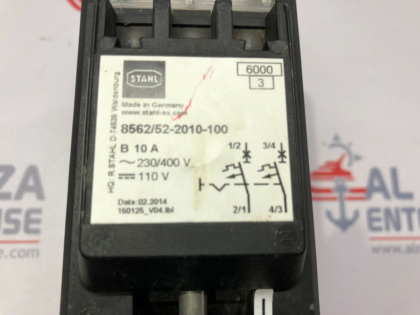 STAHL 8562/52-2010-100 2-POLE CIRCUIT BREAKER 10A