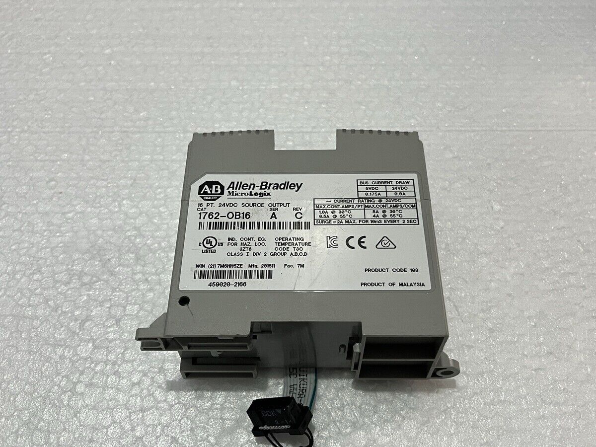 ALLEN BRADLEY CAT 1762-OB16 SER A SOLID STATE OUTPUT MODULE