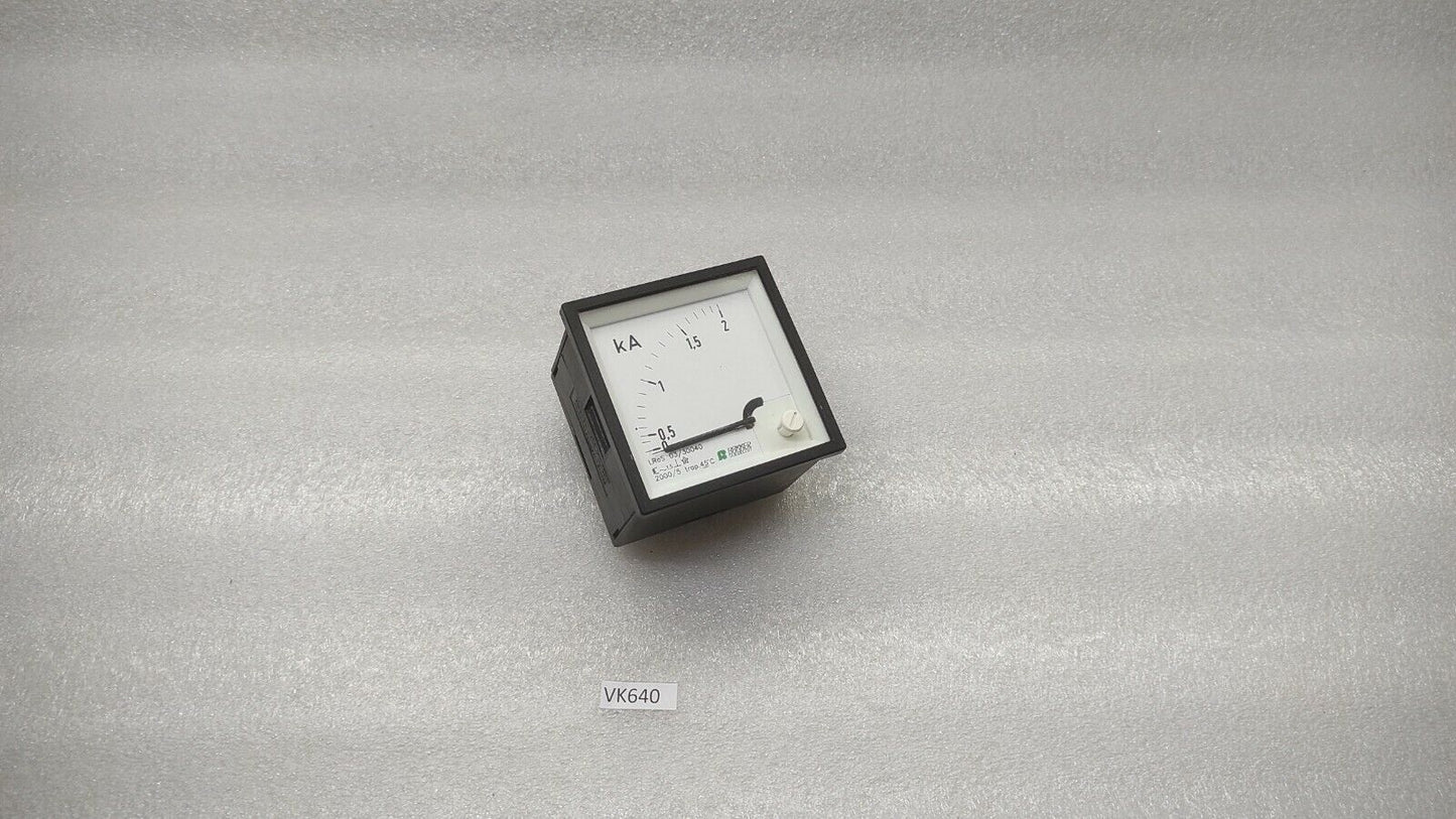 BAKKER SLIEDRECHT CT 2000/5 KILO AMPERE METER 0-2kA