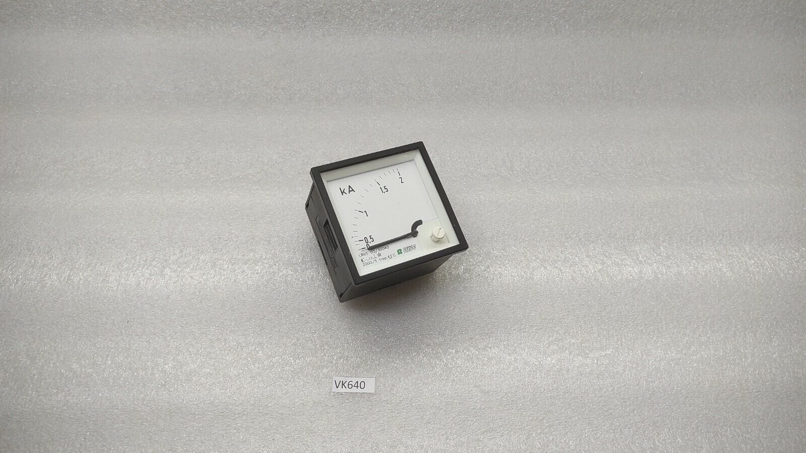 BAKKER SLIEDRECHT CT 2000/5 KILO AMPERE METER 0-2kA