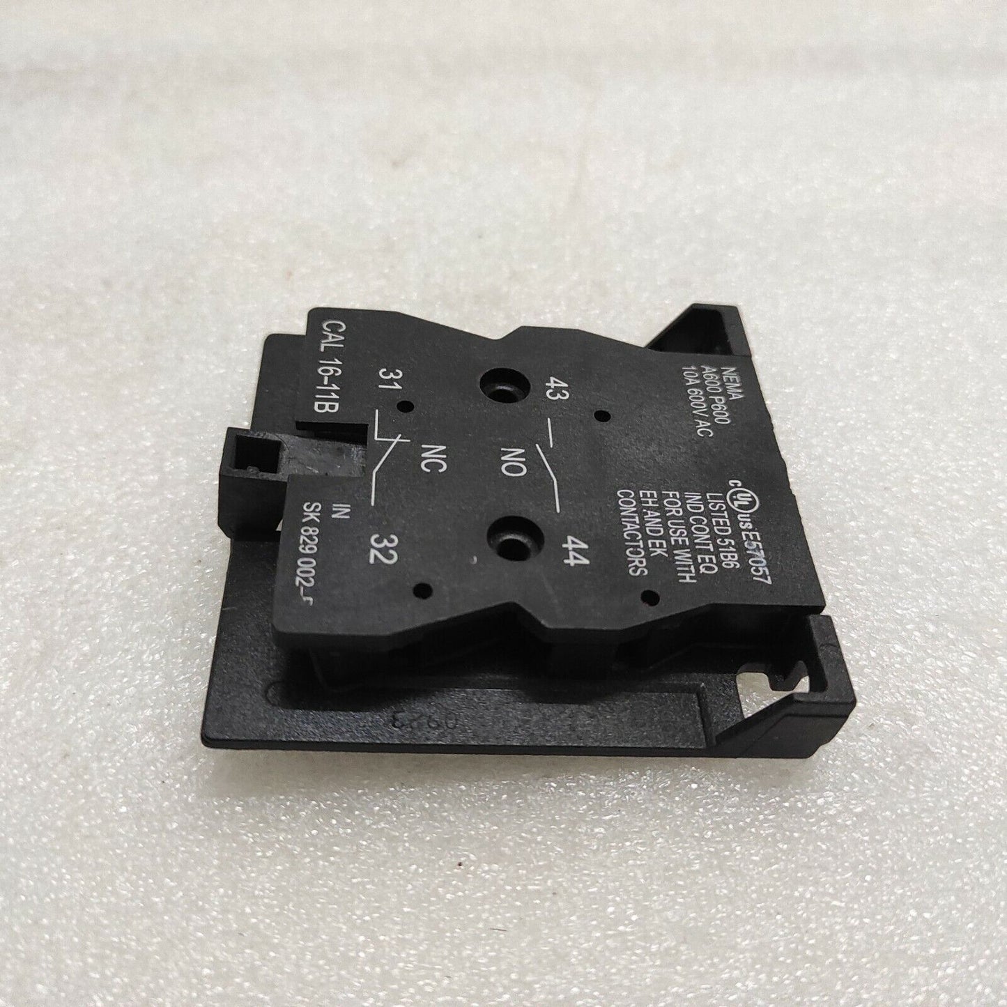 ABB CAL 16-11B AUXILIARY SWITCH SK8290022B 10A 600VAC