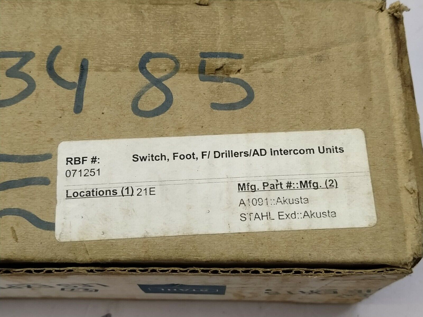 STAHL 8334/1 11-1-1 FOOT SWITCH