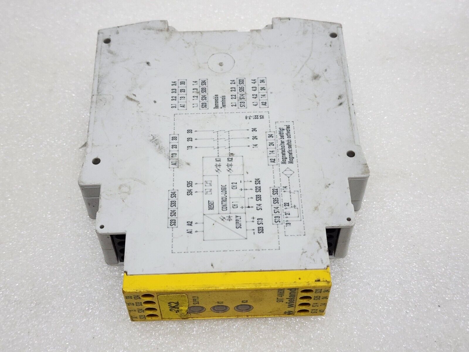 WIELAND 4M63K SAFETY MONITORING RELAY R1.188.1020.0 24V AC-DC