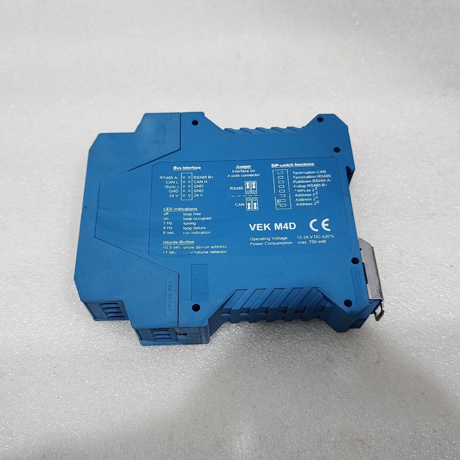 FEIG ELECTRONICS VEK M4D 4-CH VEHICLE LOOP DETECTOR  12-24VDC