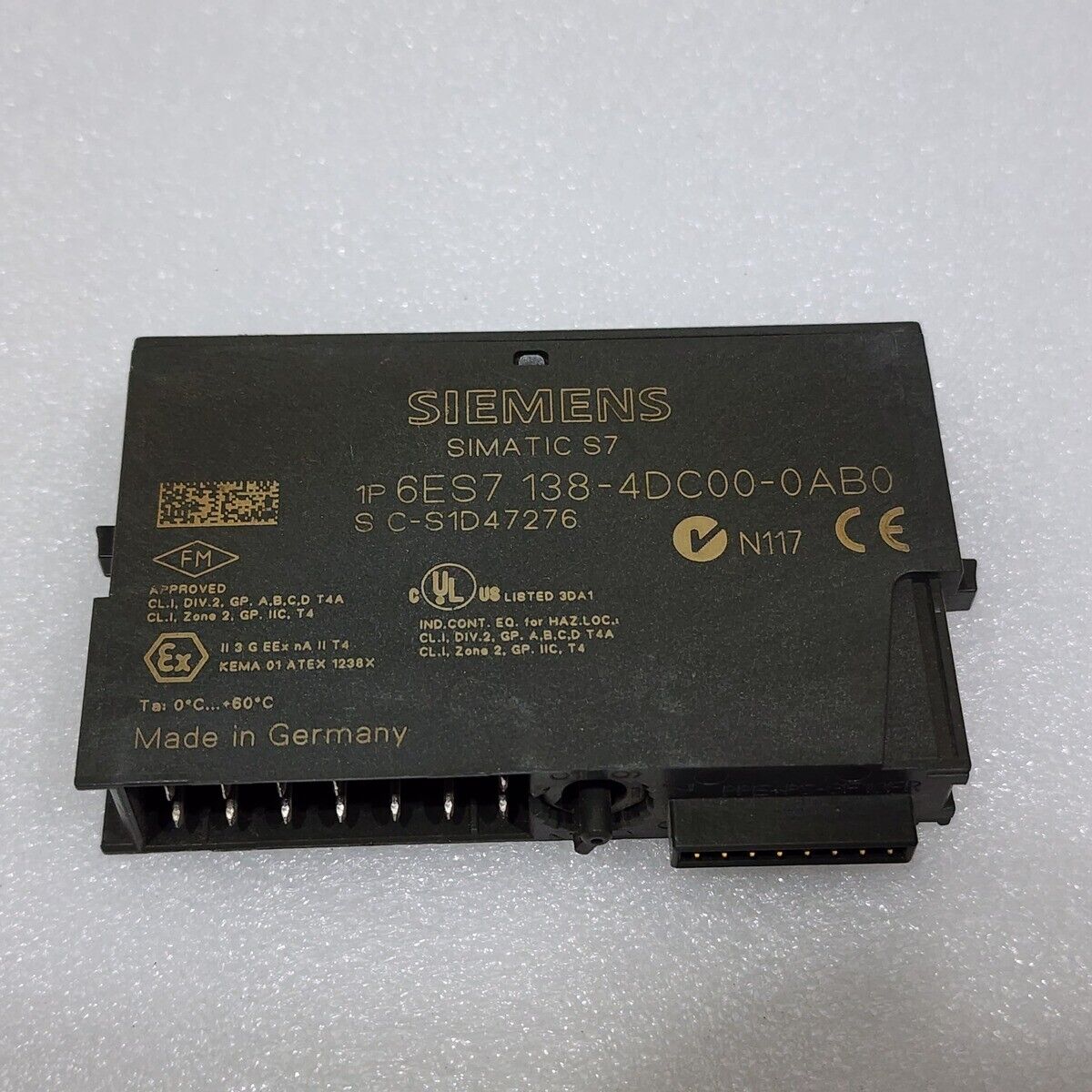 SIEMENS 6ES7 138-4DC00-0AB0 INTERFACE I/O MODULE