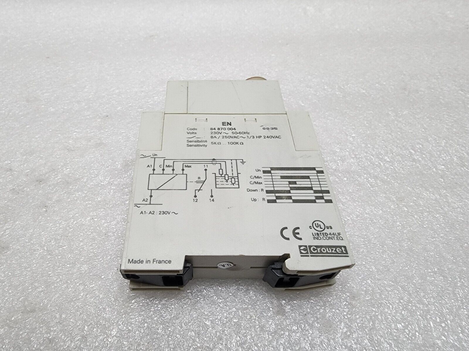 CROUZET 84870004 LEVEL CONTROLLER 230V