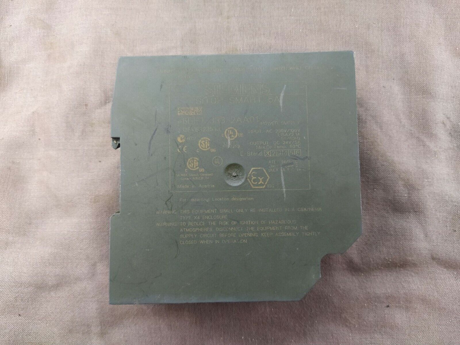 Siemens Sitop Smart 6EP1 339-2AA01 5A Power Supply 6EP13392AA01