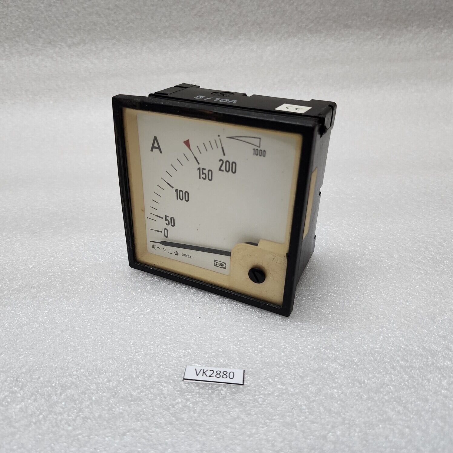DEIF AMMETER CT 200/5A SCALE 0-200A X 5