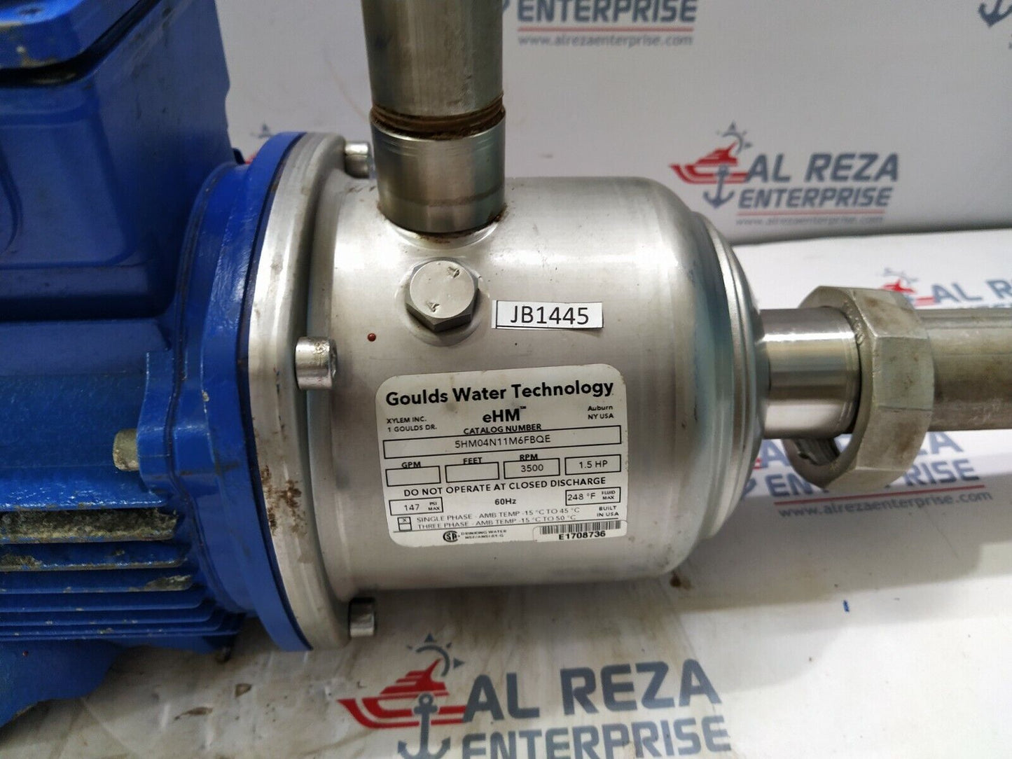 GOULDS WATER TECHNOLOGY 5HM04N11M6FBQE ELECTRIC MOTOR 1.5-HP 3500-RPM 