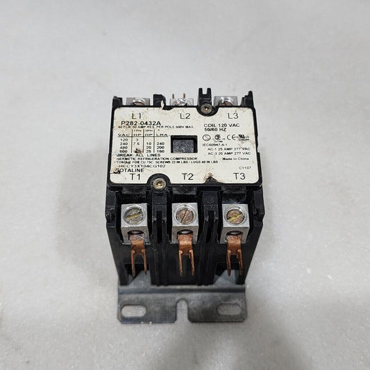 CARRIER P282-0432A 3-POLE MAGNETIC CONTACTOR 40A HCCY3XT04CG102 COIL VOLTAGE: 12
