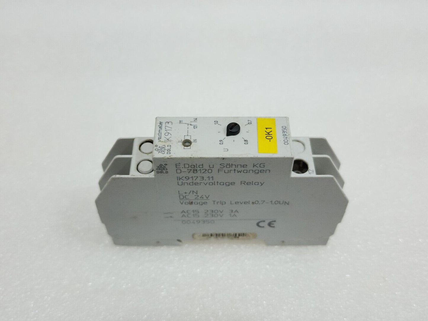 DOLD K9173.11 UNDERVOLTAGE RELAY 0049350 24VDC