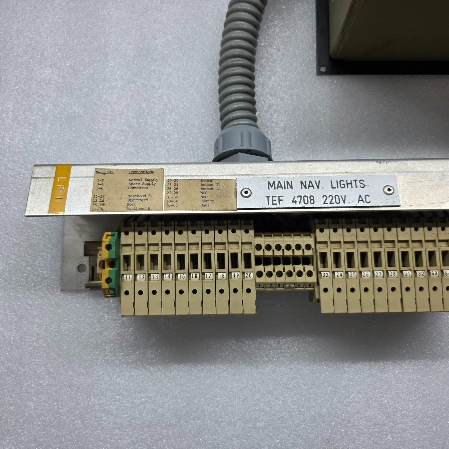 TRANSBERG TEF 4708 CONTROL PANEL MAIN LANTERNS