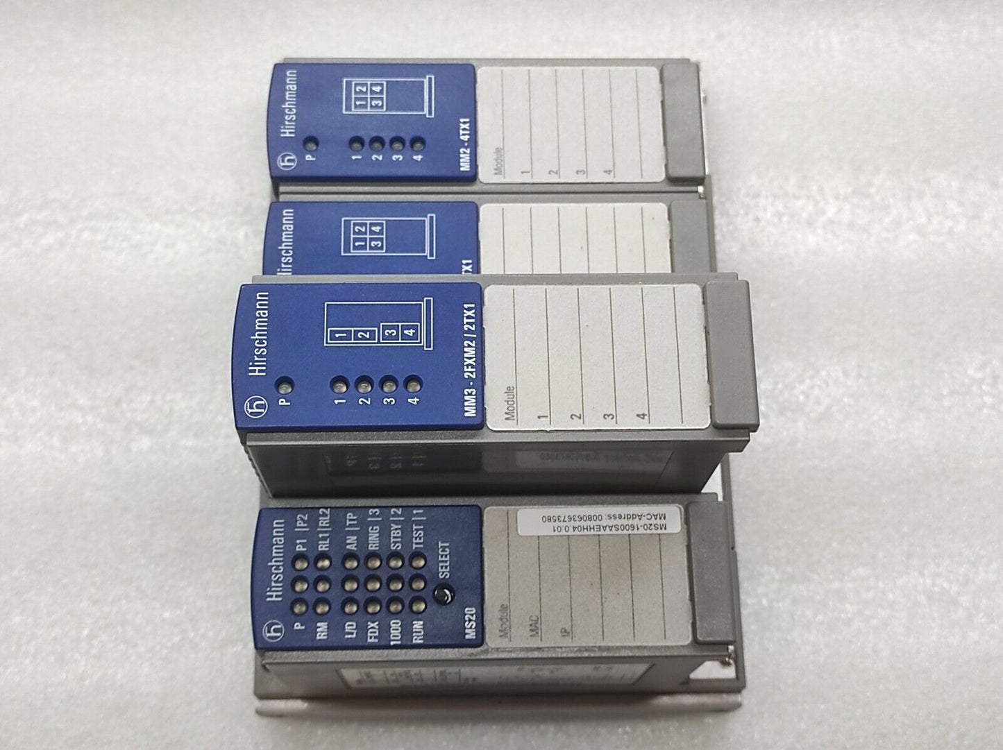 HIRSCHMANN MS20 MM3-2FXM2/2TX1 MM2-4TX1 MICE MEDIA MODULE