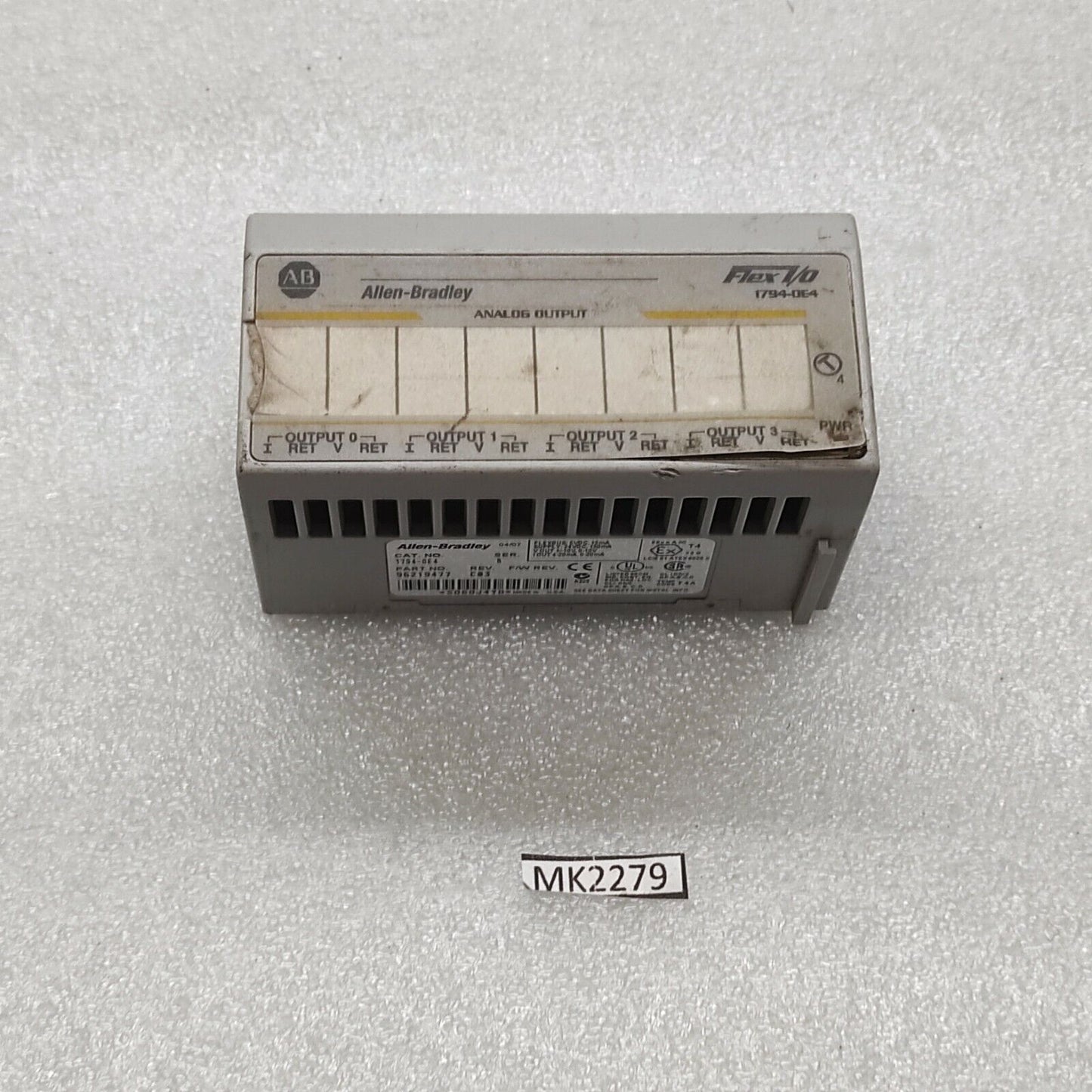 ALLEN BRADLEY CAT 1794-OE4 SERIES B 96219477