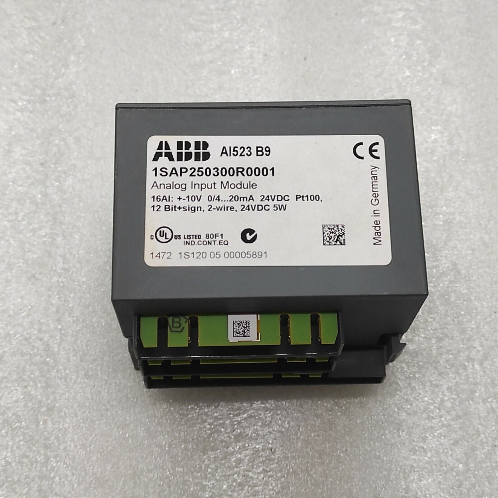 ABB AI523 ANALOG INPUT MODULE 1SAP250300R0001 AI523-B9