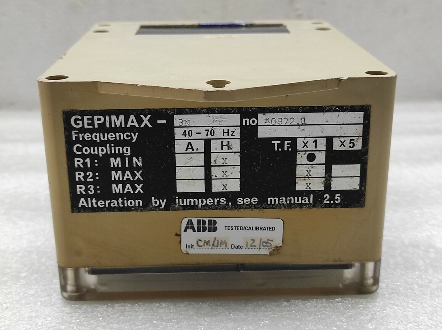 DEIF GEPIMAX-3N PROTECTION RELAY 40872.1